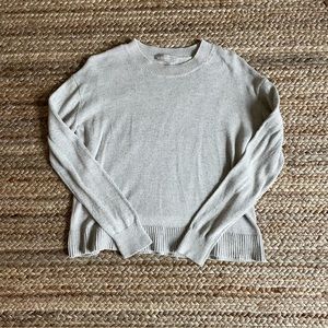 Everlane light gray crew neck sweater